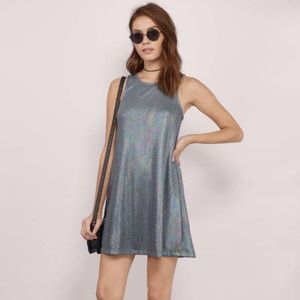 To The Point Silver Tunic Dress